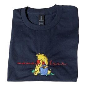 Mama Bear embroidered Pooh shirt size medium NWOT